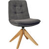 STUHL - Eichefarben/Anthrazit, Design, Holz/Textil (50/90/69cm) - Johann Jakob