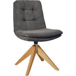 STUHL - Eichefarben/Anthrazit, Design, Holz/Textil (50/90/69cm) - Johann Jakob