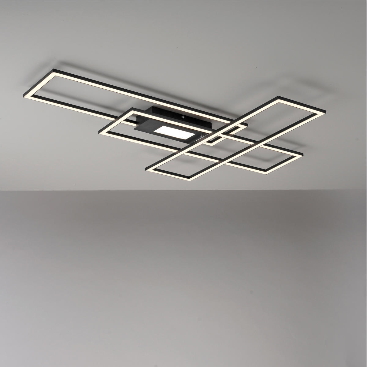 LED SVJETILJKA STROPNA Asmin  - crna, Trend, metal/plastika (99,2/69,4/5,1cm)