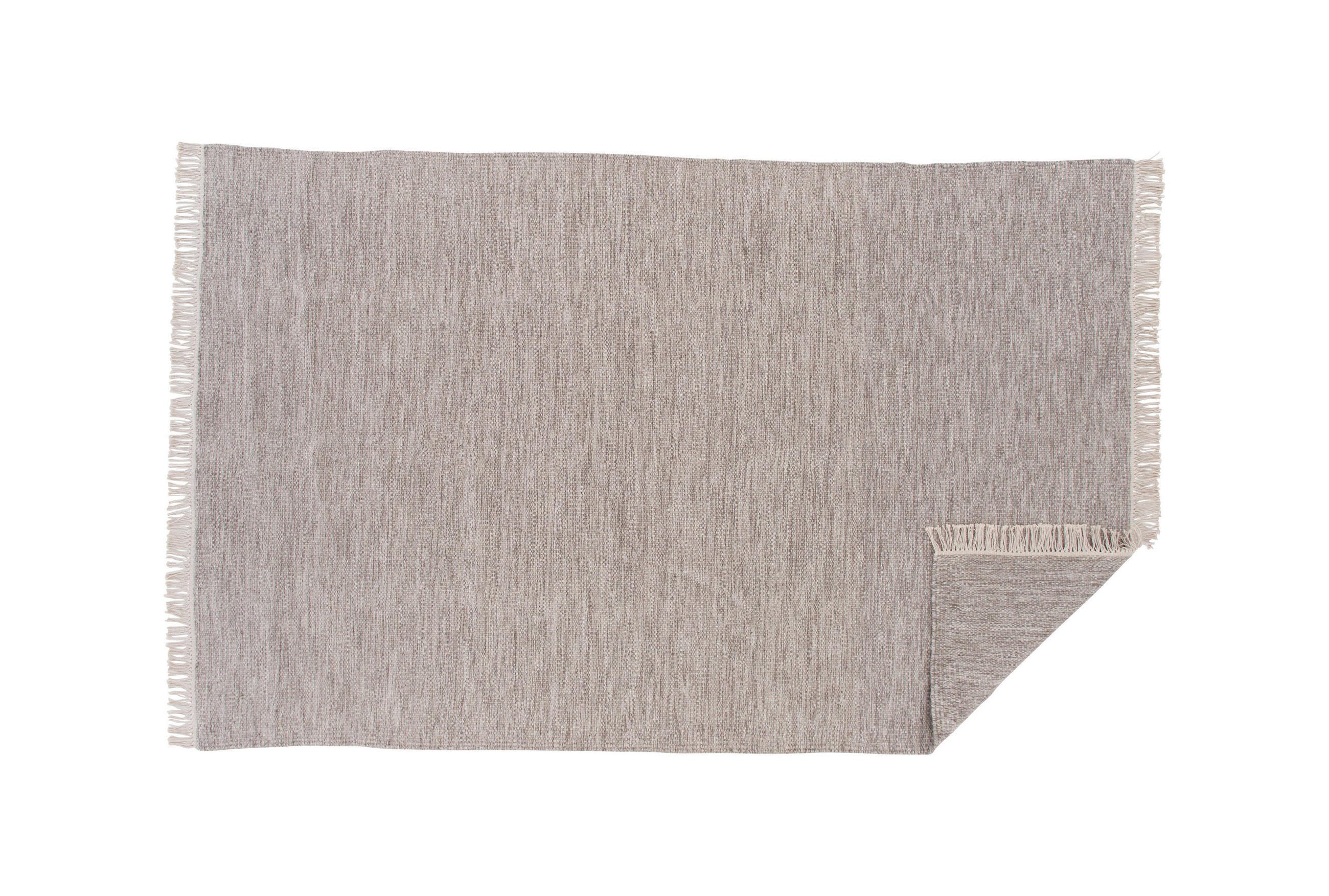 Thumbnail - P & B Flachwebeteppich, Beige, Textil, Uni, rechteckig, 160x230 cm, Oeko-Tex® Standard 100, leicht zusammenrollbar, Tepp...