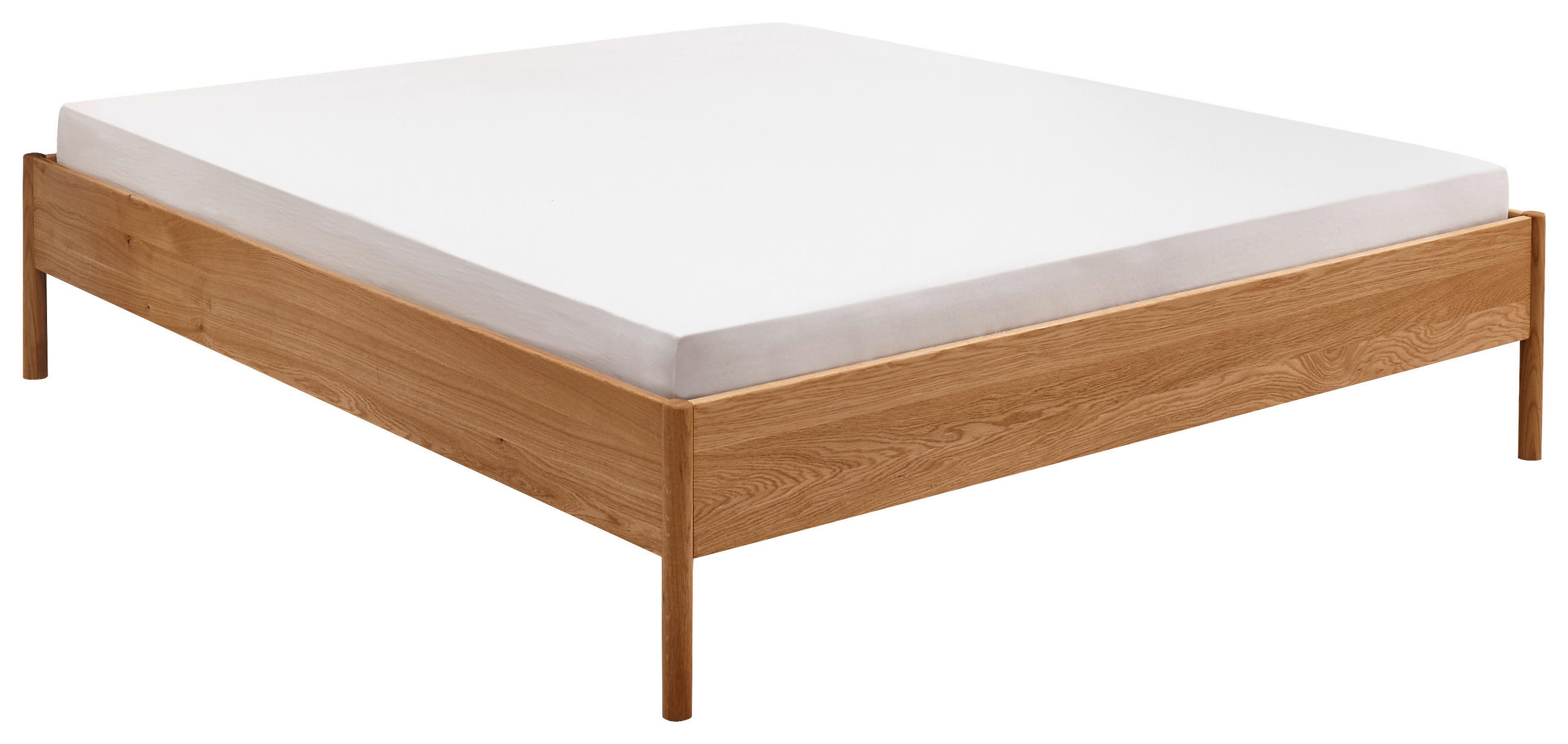 BETT 140/200 cm,  in Wildeiche  - Wildeiche, KONVENTIONELL, Holz (140/200cm) - Linea Natura