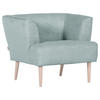 SESSEL Cord Mintgrün    - Buchefarben/Mintgrün, Design, Holz/Textil (85/71/80cm) - Hom`in