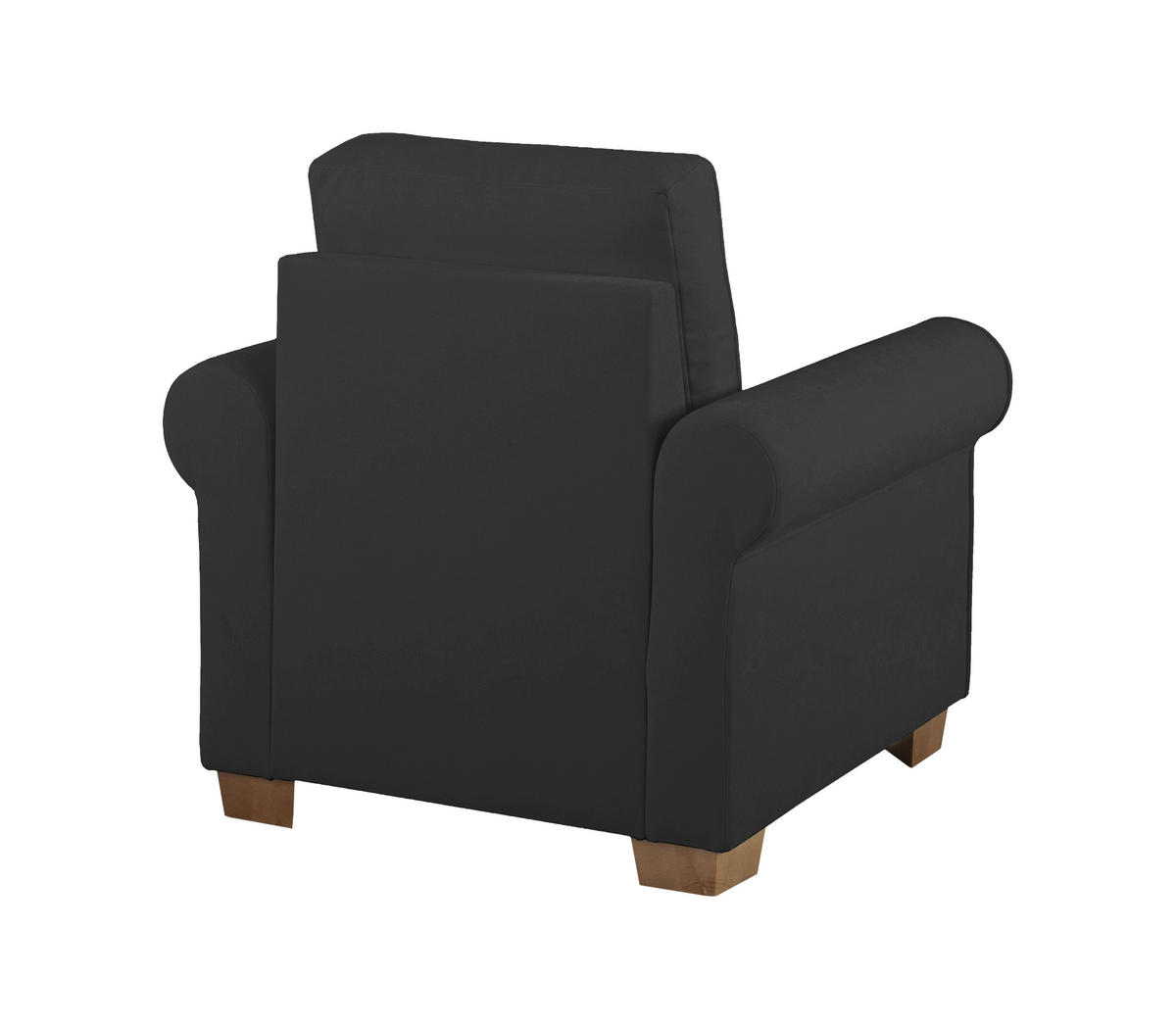 SESSEL in Anthrazit  - Anthrazit/Buchefarben, Design, Holz/Textil (93/89/82cm) - MID.YOU