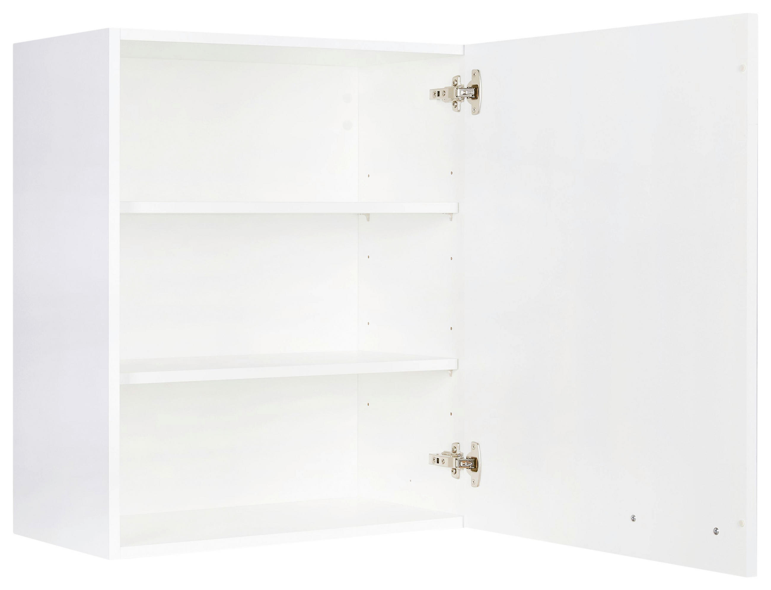 KÜCHENOBERSCHRANK 60/72/35 cm in Weiß - Edelstahlfarben/Weiß, MODERN, Holzwerkstoff (60/72/35cm) - Nobilia