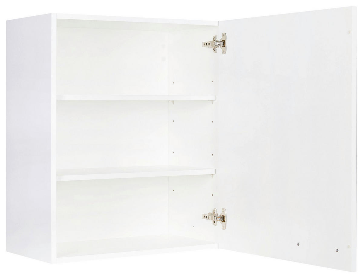 KÜCHENOBERSCHRANK 60/72/35 cm  in Weiß  - Edelstahlfarben/Weiß, MODERN, Holzwerkstoff (60/72/35cm) - Nobilia