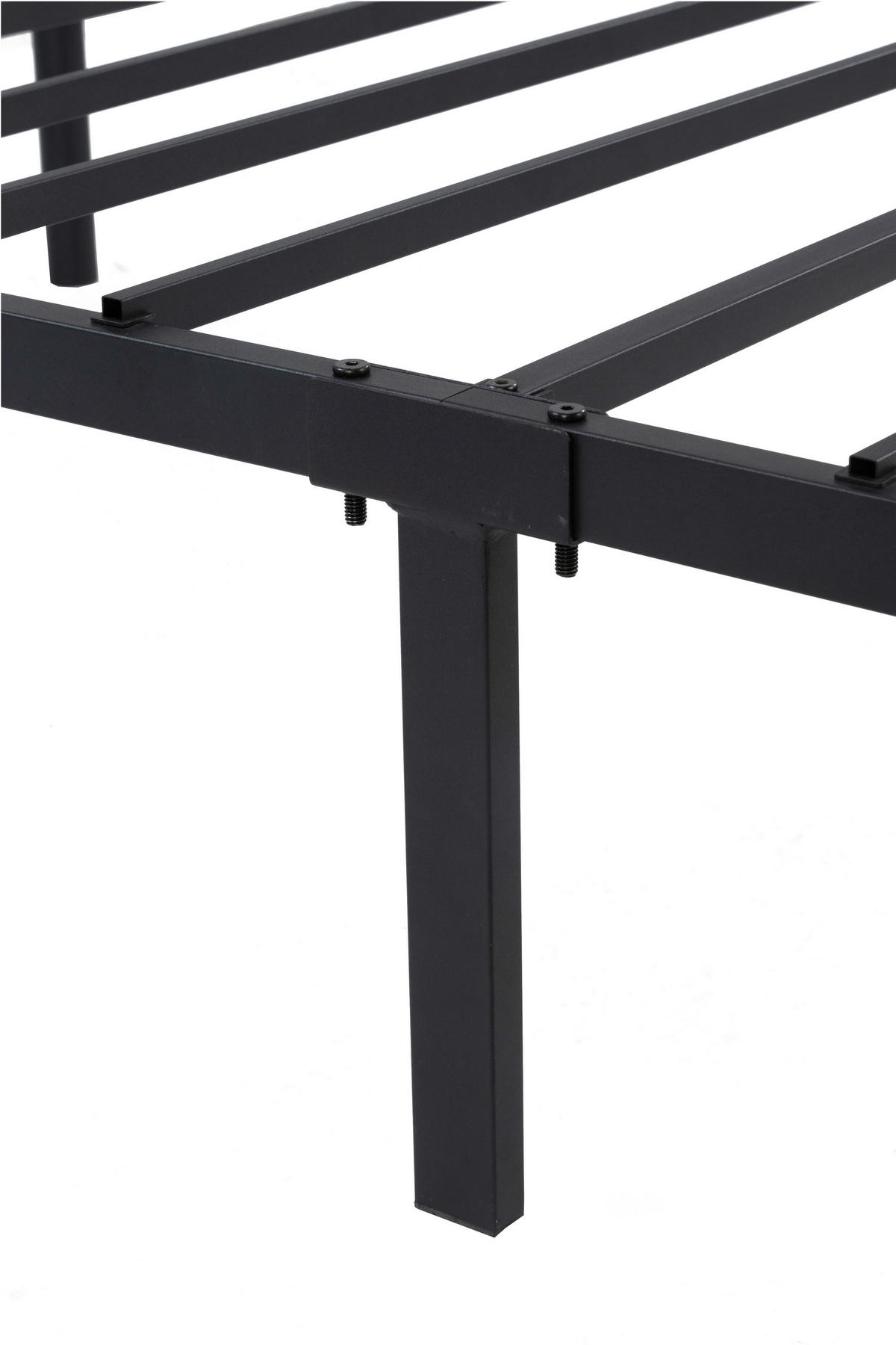 METALLBETT 90/200 cm  in Schwarz  - Schwarz, Basics, Metall (90/200cm) - Boxxx