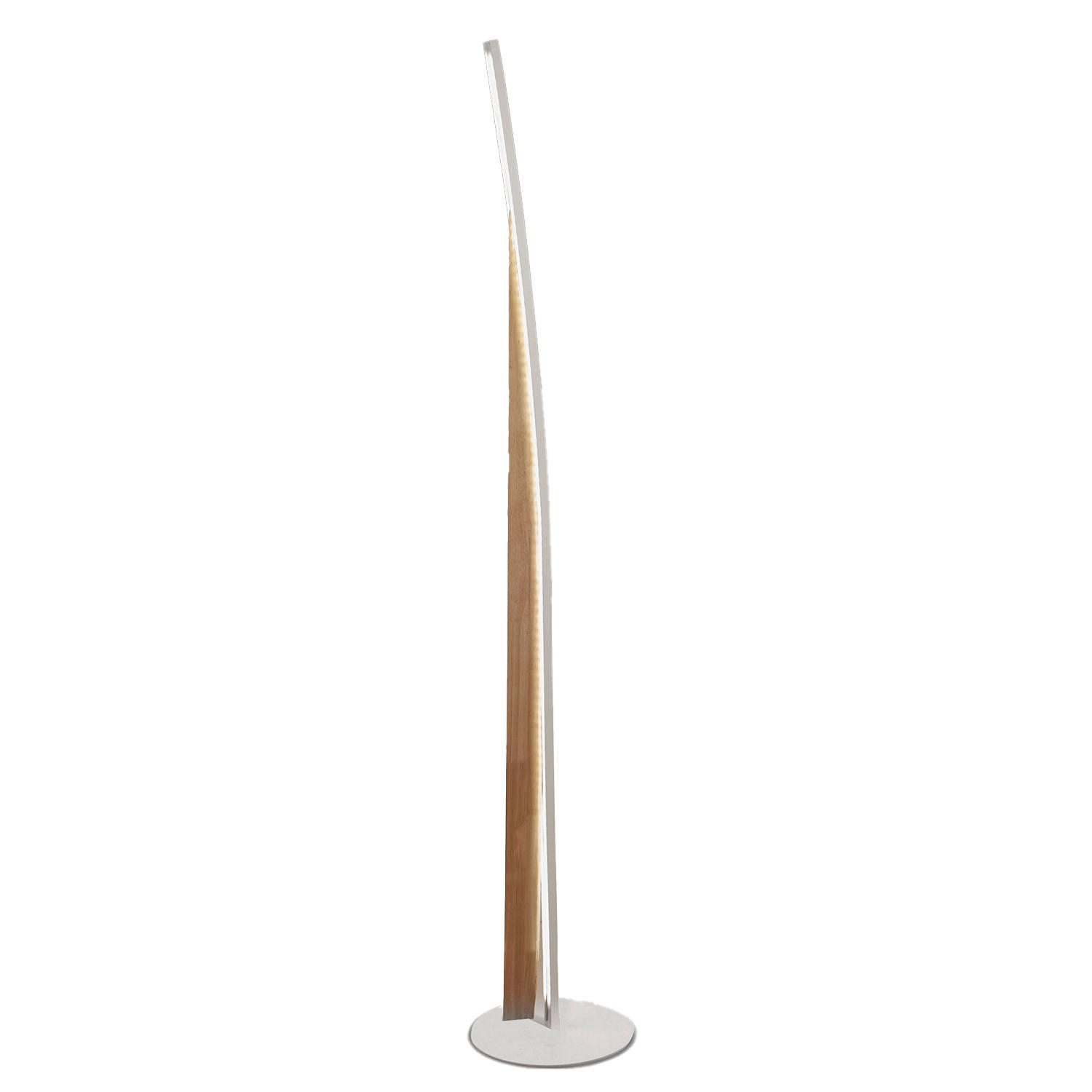 LED SVJETILJKA PODNA Cordoba  - boje jasena/bijela, Design, drvo/metal (22/167,6cm)