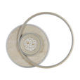 LED-DECKENLEUCHTE Travera 54,5/43/8 cm  - Sandfarben/Chromfarben, Design, Kunststoff/Stein (54,5/43/8cm) - Novel