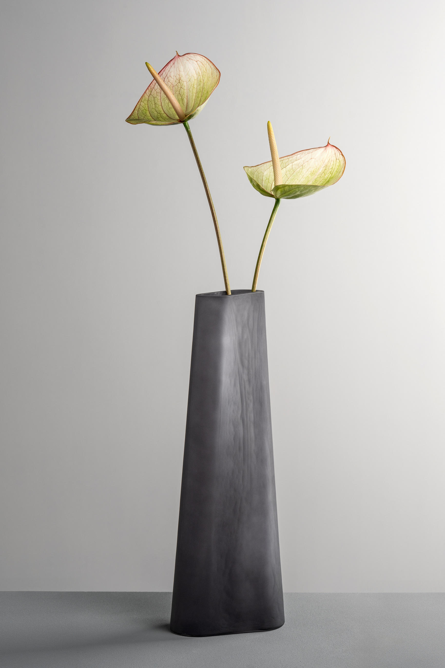 VASE  - Grau, Basics, Glas (14,5/42/11,5cm) - Leonardo
