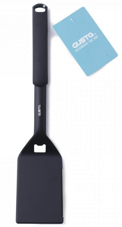 LOPATICA Z REZILOM - črna, Basics, kovina/umetna masa (46cm) - Gusta