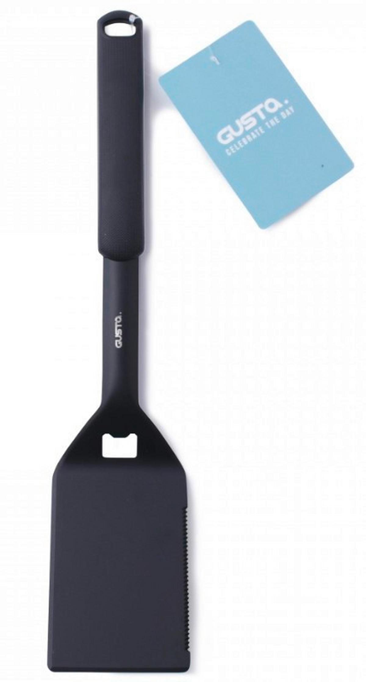 LOPATICA Z REZILOM - črna, Basics, kovina/umetna masa (46cm) - Gusta