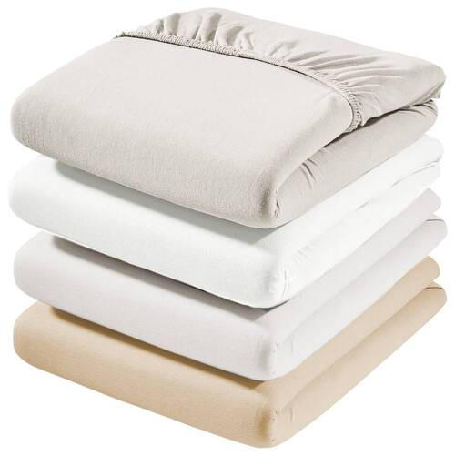 SPANNBETTTUCH Zwirn-Jersey  - Weiß, Basics, Textil (200/200cm) - Estella