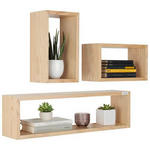 WANDREGALSET 70/20/15 cm  - Eichefarben, Design, Holz/Holzwerkstoff (70/20/15cm) - Xora