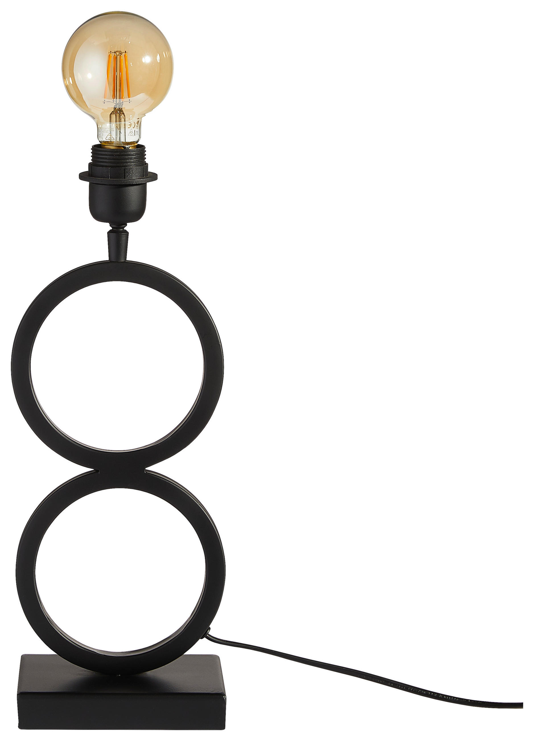 TISCHLEUCHTE Stelios 15/10/36 cm   - Schwarz, Design, Metall (15/10/36cm) - Light & Living