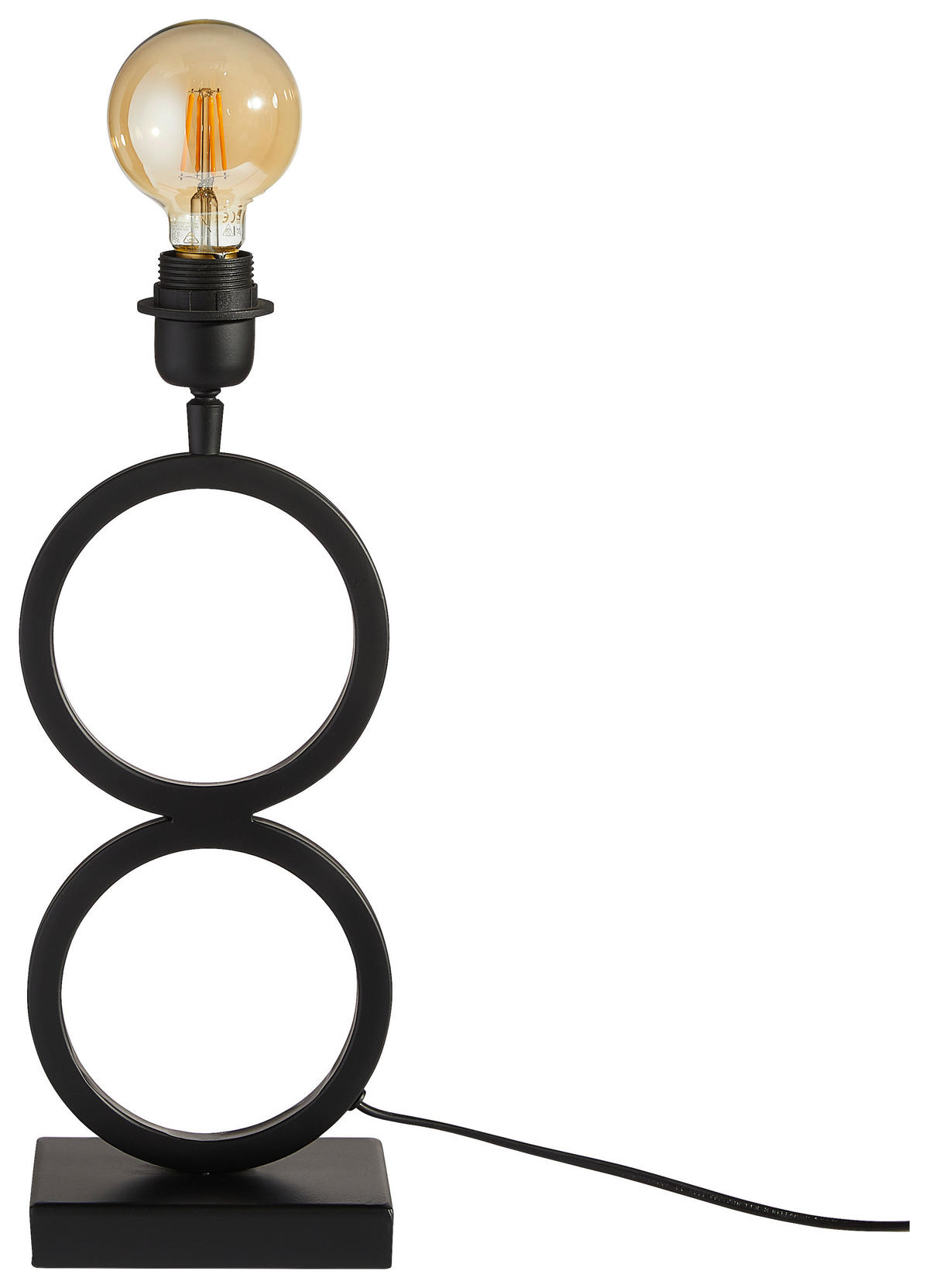 TISCHLEUCHTE Stelios 15/10/36 cm   - Schwarz, Design, Metall (15/10/36cm) - Light & Living