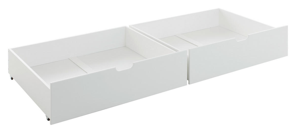 SÄNGLÅDA vit  - vit, Klassisk, metall/trä (99/26/91cm) - Stylife