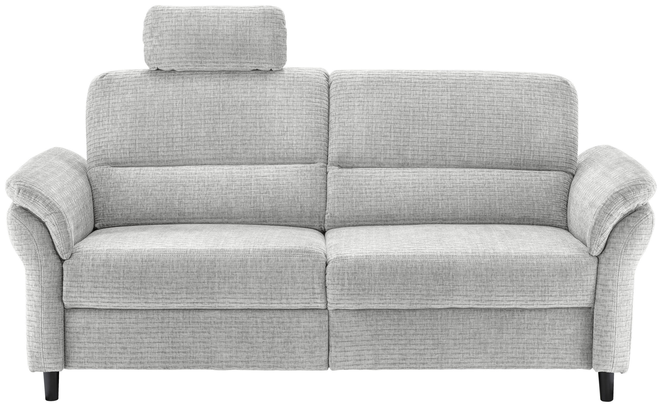 3-SITZER-SOFA Mikrofaser Weiß  - Schwarz/Weiß, MODERN, Holz/Textil (192/90/89cm) - Livetastic