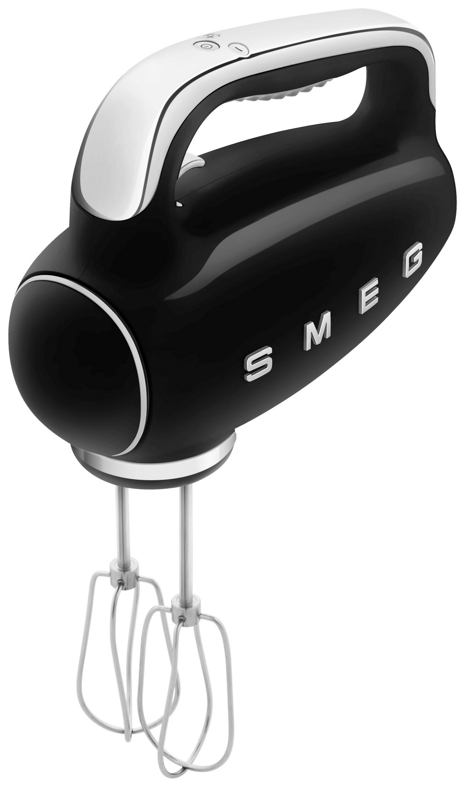 HANDMIXER 50'S STYLE  - Chromfarben/Schwarz, Basics, Kunststoff/Metall (22/37,8/22,1cm) - SMEG