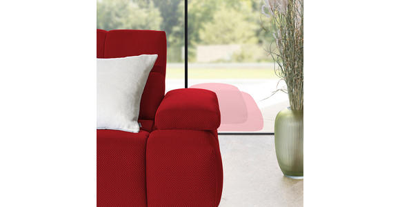 ECKSOFA in Struktur Rot 233/313 cm - Rot/Schwarz, Design, Kunststoff/Textil (233/313cm) - Emilio Belluti