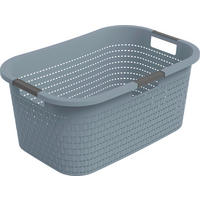 WÄSCHEKORB - Hellblau, KONVENTIONELL, Kunststoff (58/38,9/25,1cm) - Rotho