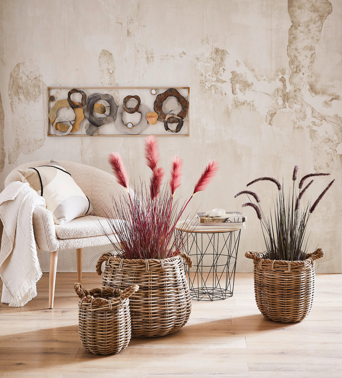 WANDDEKO Metall  - Multicolor, LIFESTYLE, Metall (89,5/31/4cm) - Ambia Home