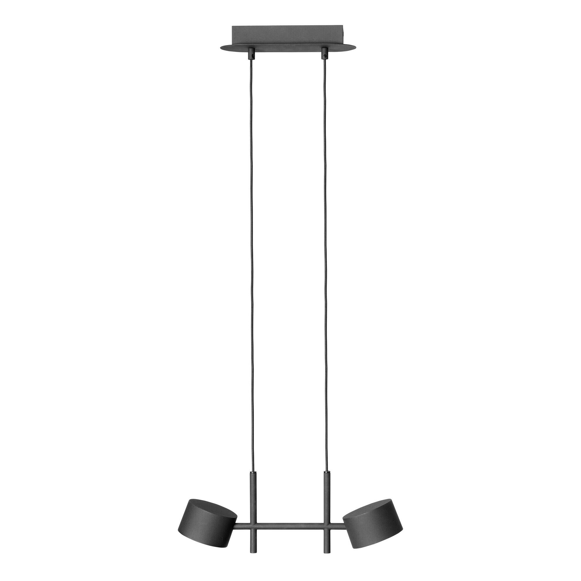 LED-PENDELLEUCHTE 42,5/10/150 cm  - Schwarz, Design, Kunststoff/Metall (42,5/10/150cm) - Osram