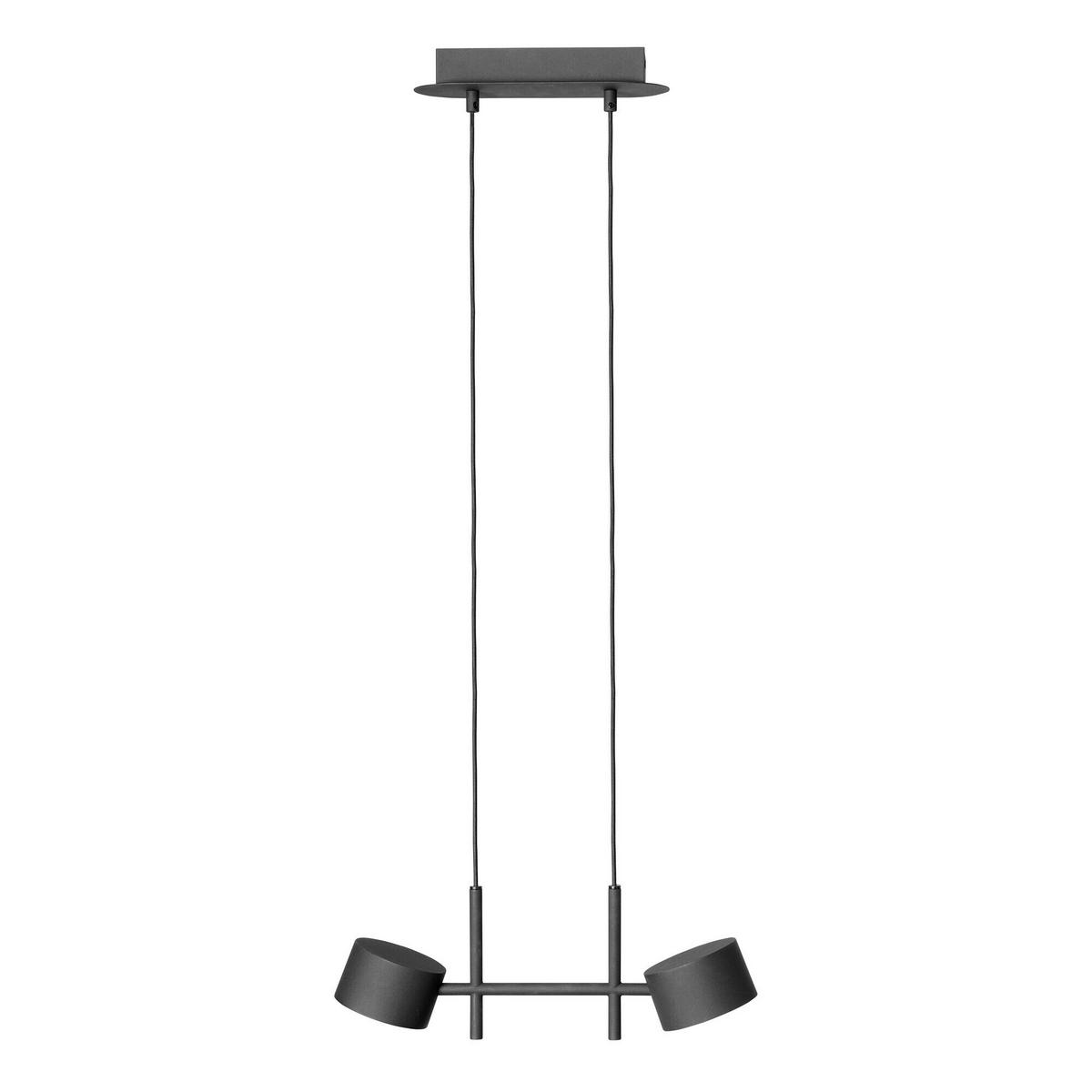 LED-PENDELLEUCHTE 42,5/10/150 cm  - Schwarz, Design, Kunststoff/Metall (42,5/10/150cm) - Osram