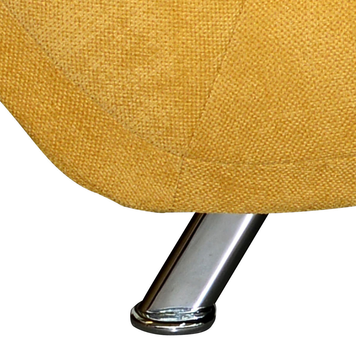LIEGE in Flachgewebe Dunkelgelb  - Chromfarben/Dunkelgelb, Modern, Textil/Metall (68/88/164cm) - MID.YOU