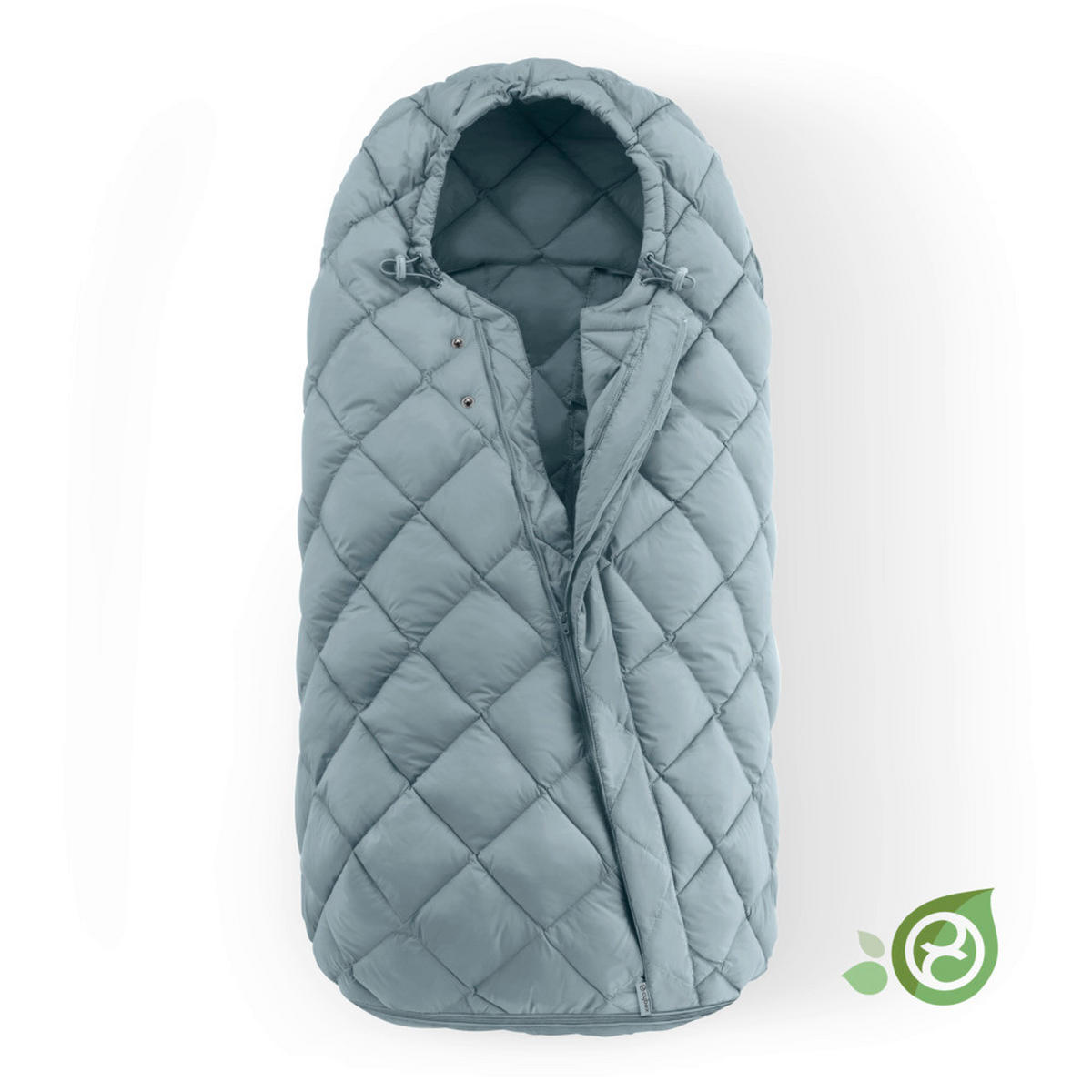 FUßSACK Snogga 2  - Pastellblau, Basics, Textil (90/50/20cm) - cybex GOLD