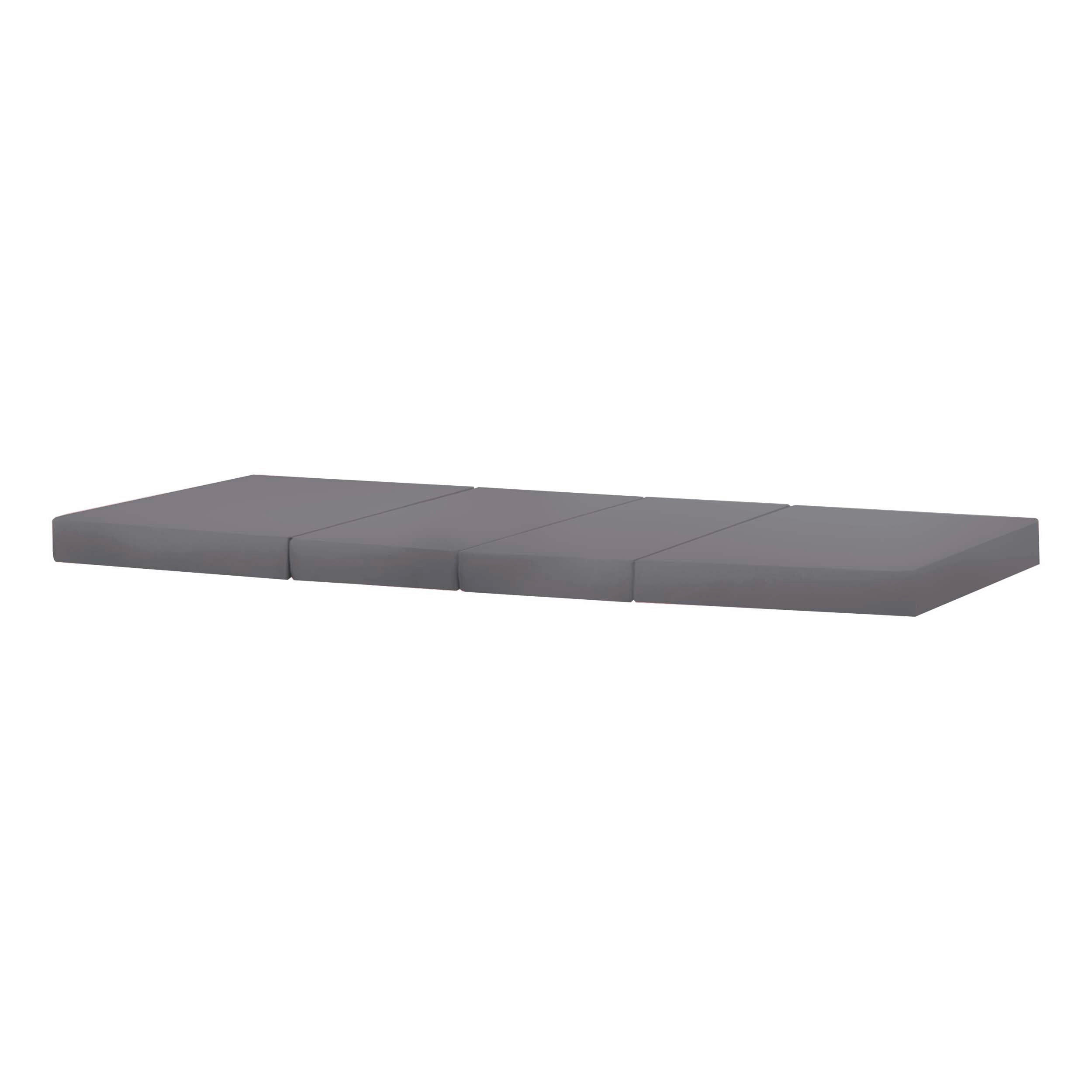 KINDERMATRATZE Höhe ca. 9 cm  - Grau, Basics, Textil (200/9/90cm) - Hoppekids