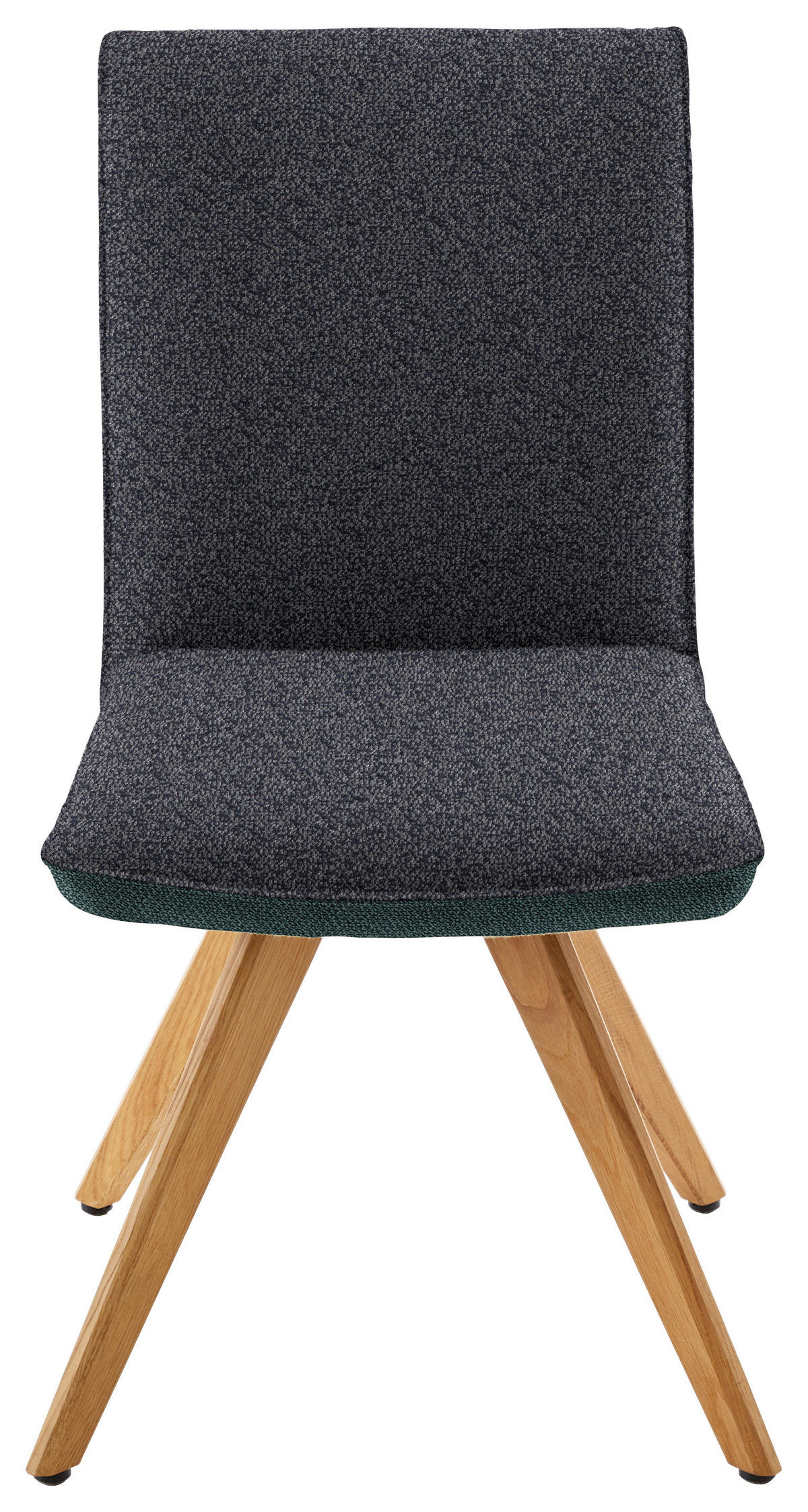 STUHL  in Flachgewebe  - Eichefarben/Dunkelgrau, Design, Holz/Textil (48/91/63cm) - Koinor