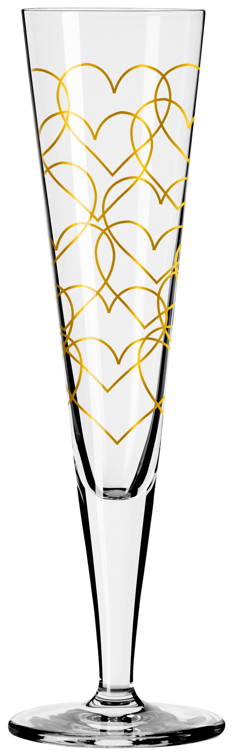 CHAMPAGNERGLAS Goldnacht 205 ml 2-teilig  - Goldfarben, LIFESTYLE, Glas (7,2/7,2/24cm) - Ritzenhoff