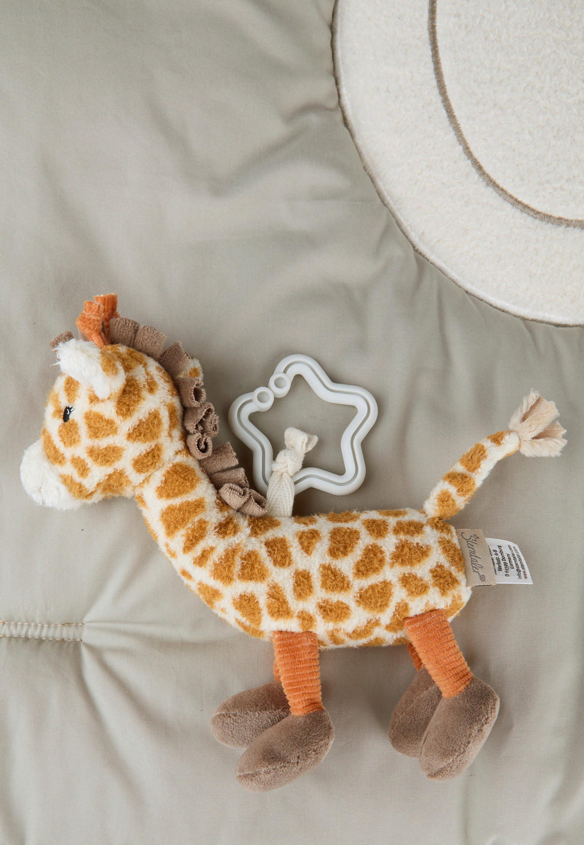 SPIELBOGEN Giraffe Kaya  - Mintgrau, Basics, Textil (100/80/3cm) - Sterntaler