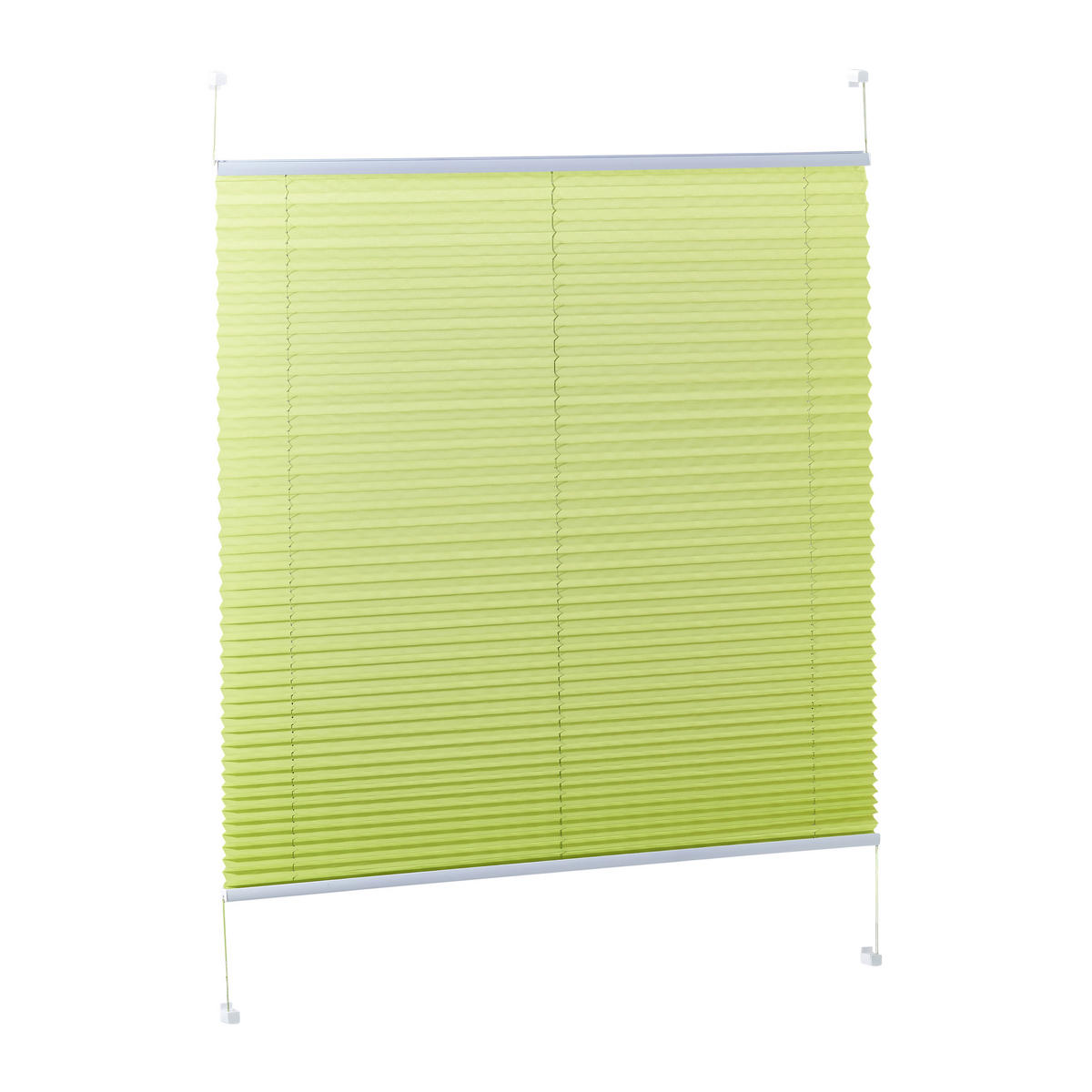 PLISSEE  halbtransparent   100/130 cm   - Grün, Basics, Textil (100/130cm)