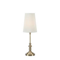 TISCHLEUCHTE NOBLE 18/56 cm   - Messingfarben/Creme, Design, Textil/Metall (18/56cm) - Markslöjd