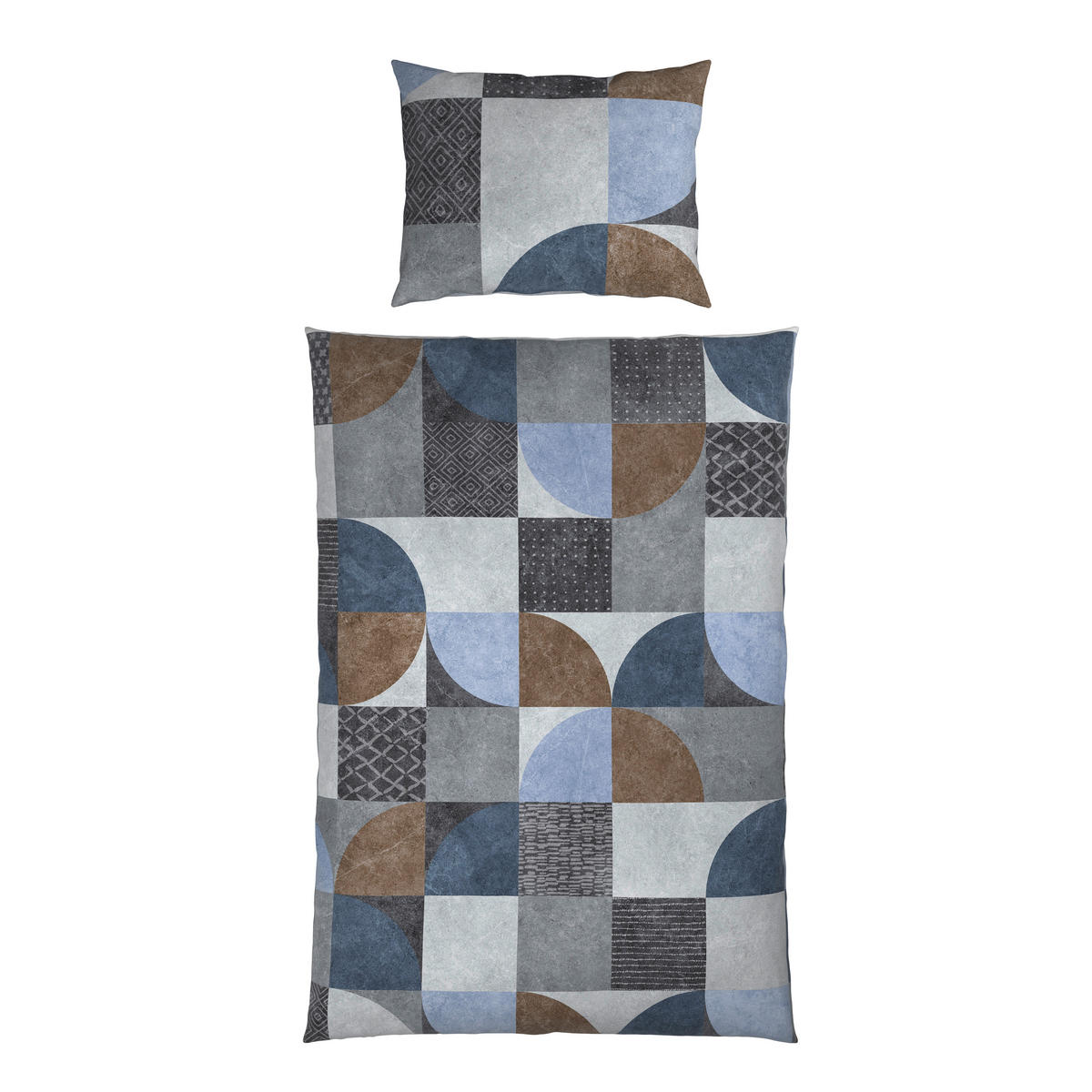 OBOJESTRANSKA POSTELJNINA 140/200 cm saten siva  - siva, Basics, tekstil (140/200cm) - Esposa
