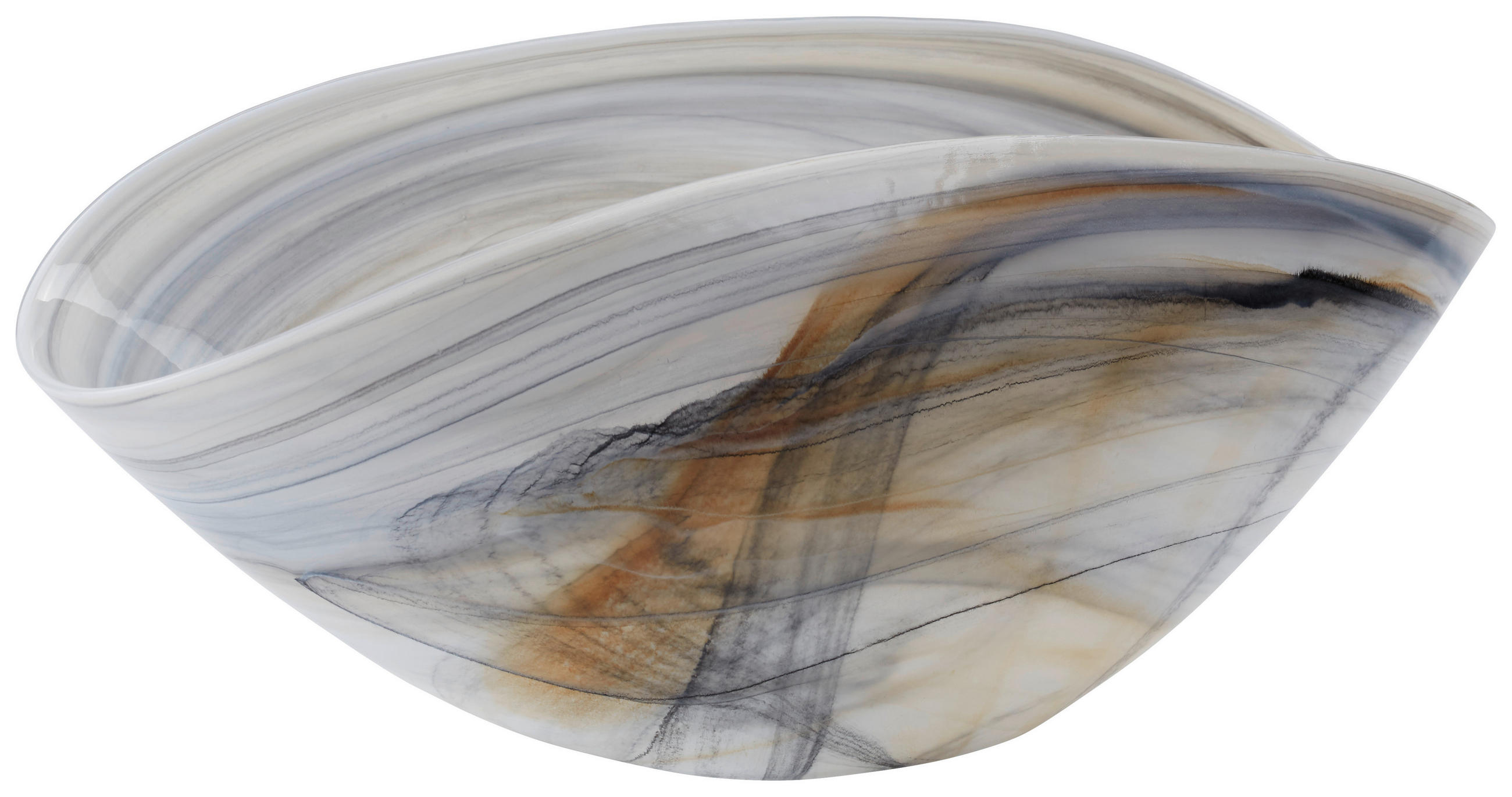 SKLEDA ALABASTRO   steklo      38/15,5/20 cm    - bež, Trendi, steklo (38/15,5/20cm) - Leonardo