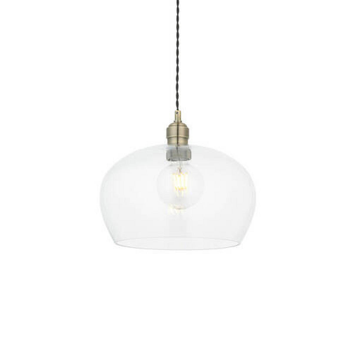 HÄNGELEUCHTE 31/151 cm  - Klar/Champagner, Basics, Glas (31/151cm) - ENDON