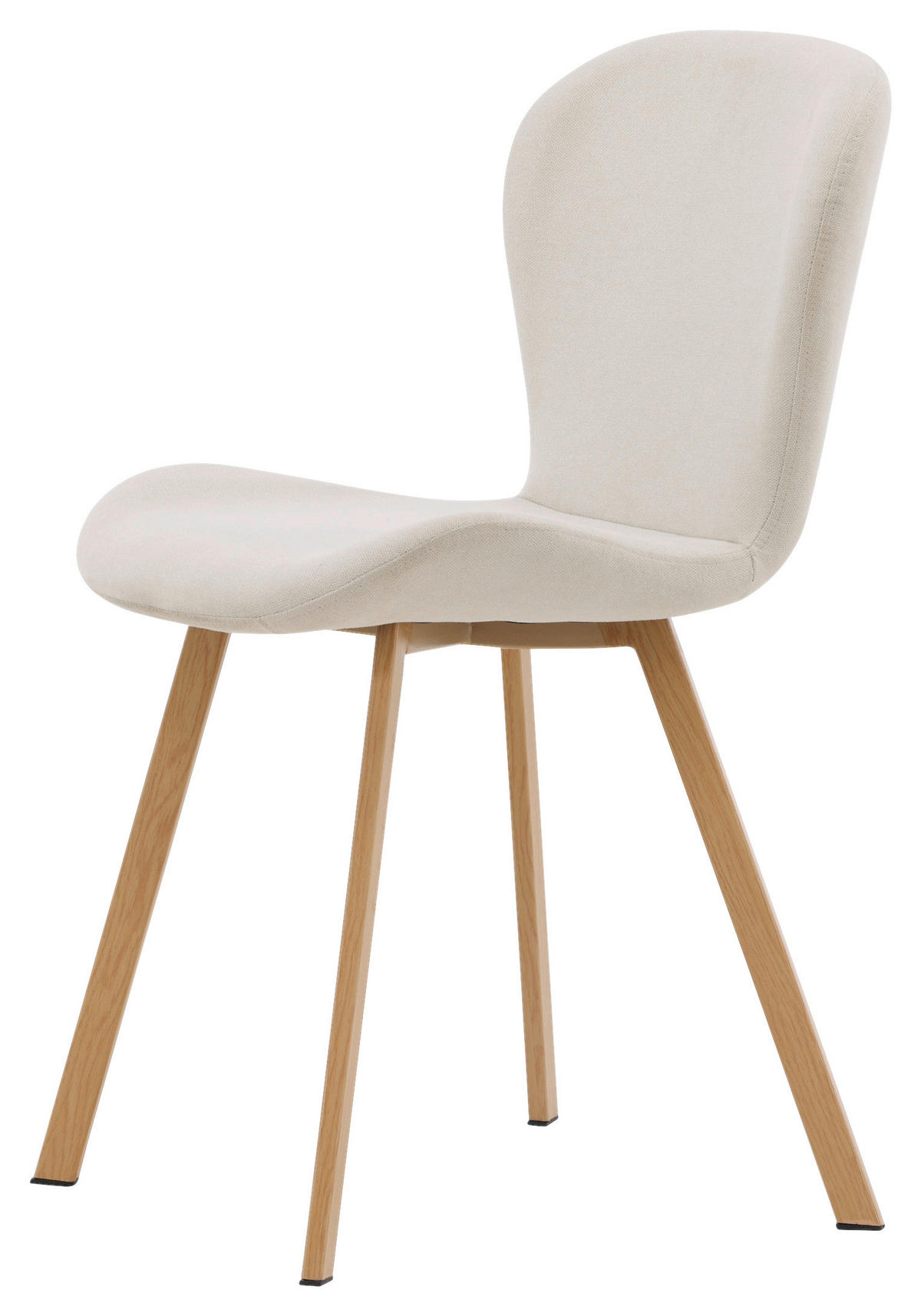 STOLSET 2 styck stål textilväv  - beige/ljusbrun, Design, metall/textil (48/80/50cm) - Livetastic
