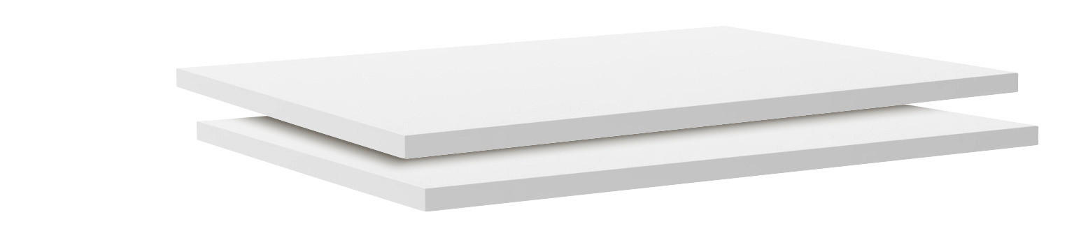 EINLEGEBODENSET 87,9/1,8/55,1 cm   - Weiß, Holzwerkstoff (87,9/1,8/55,1cm) - Hom`in
