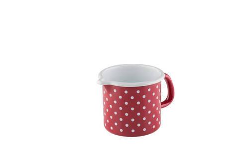 LONEC S KLJUNOM  Pünktchen Rot  0,5 l  kovina  9 cm  - rdeča/bela, Basics, kovina (9cm) - Riess