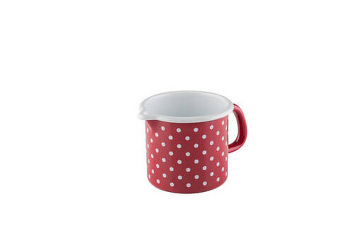 LONEC S KLJUNOM  Pünktchen Rot  0,5 l  kovina  9 cm  - rdeča/bela, Basics, kovina (9cm) - Riess