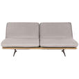 SCHLAFSOFA Palermo in Webstoff Naturfarben  - Beige/Schwarz, Design, Holz/Textil (204/92/90cm) - Dieter Knoll