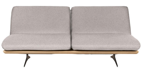 SCHLAFSOFA Palermo in Webstoff Naturfarben  - Beige/Schwarz, Design, Holz/Textil (204/92/90cm) - Dieter Knoll