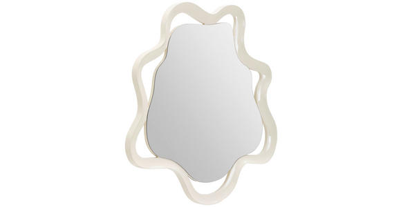 WANDSPIEGEL 80/80/3 cm  - Weiß Hochglanz/Weiß, Design, Glas/Holzwerkstoff (80/80/3cm) - Novel