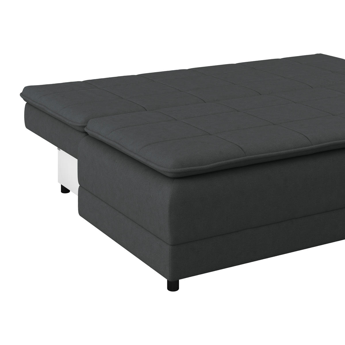 SCHLAFSOFA in Webstoff Graphitfarben  - Schwarz/Graphitfarben, Modern, Kunststoff/Textil (202/73-92/105cm) - MID.YOU
