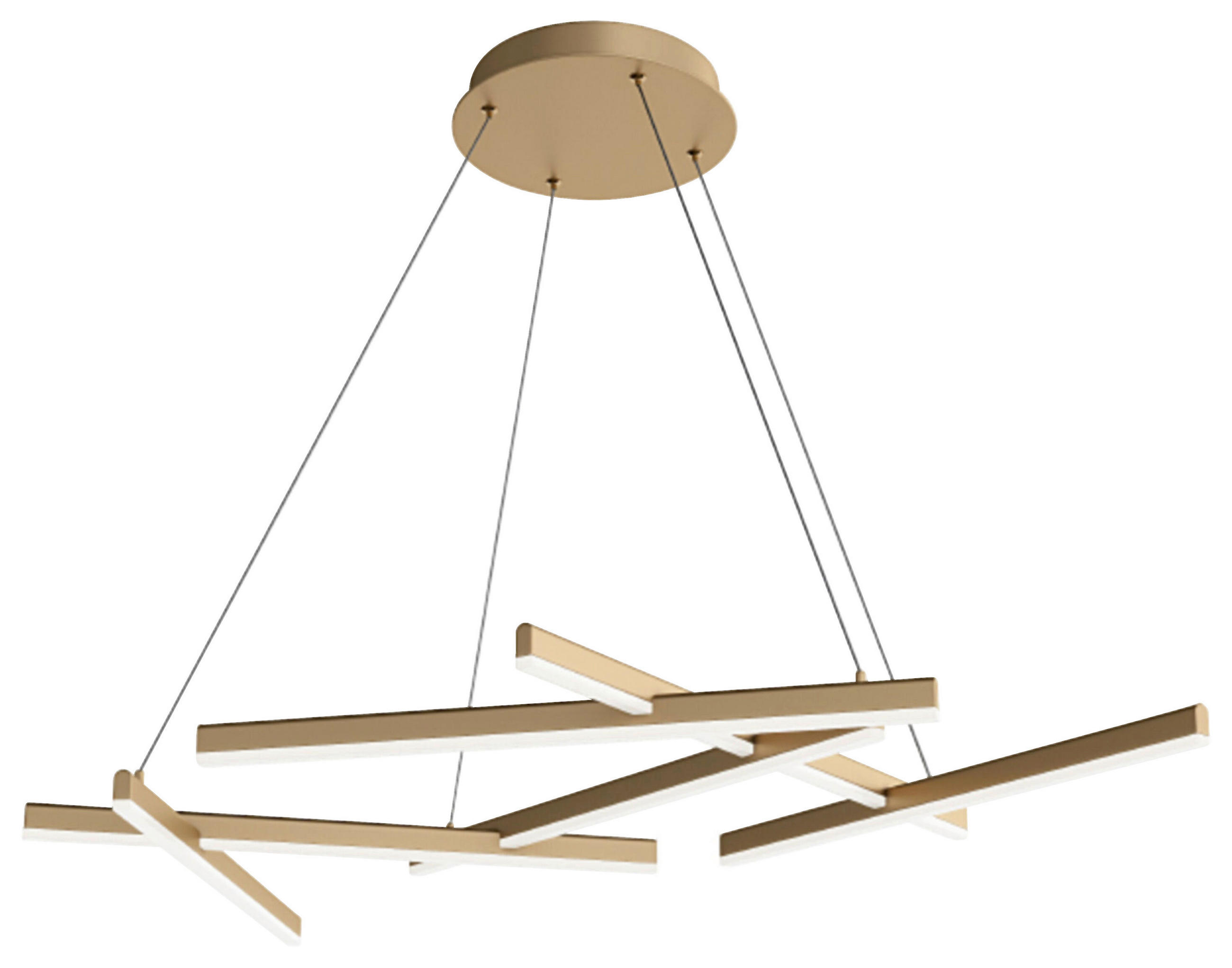 PENDELLEUCHTE  101/5,5/66 cm   - Goldfarben, Basics, Kunststoff/Metall (101/5,5/66cm) - MAYTONI