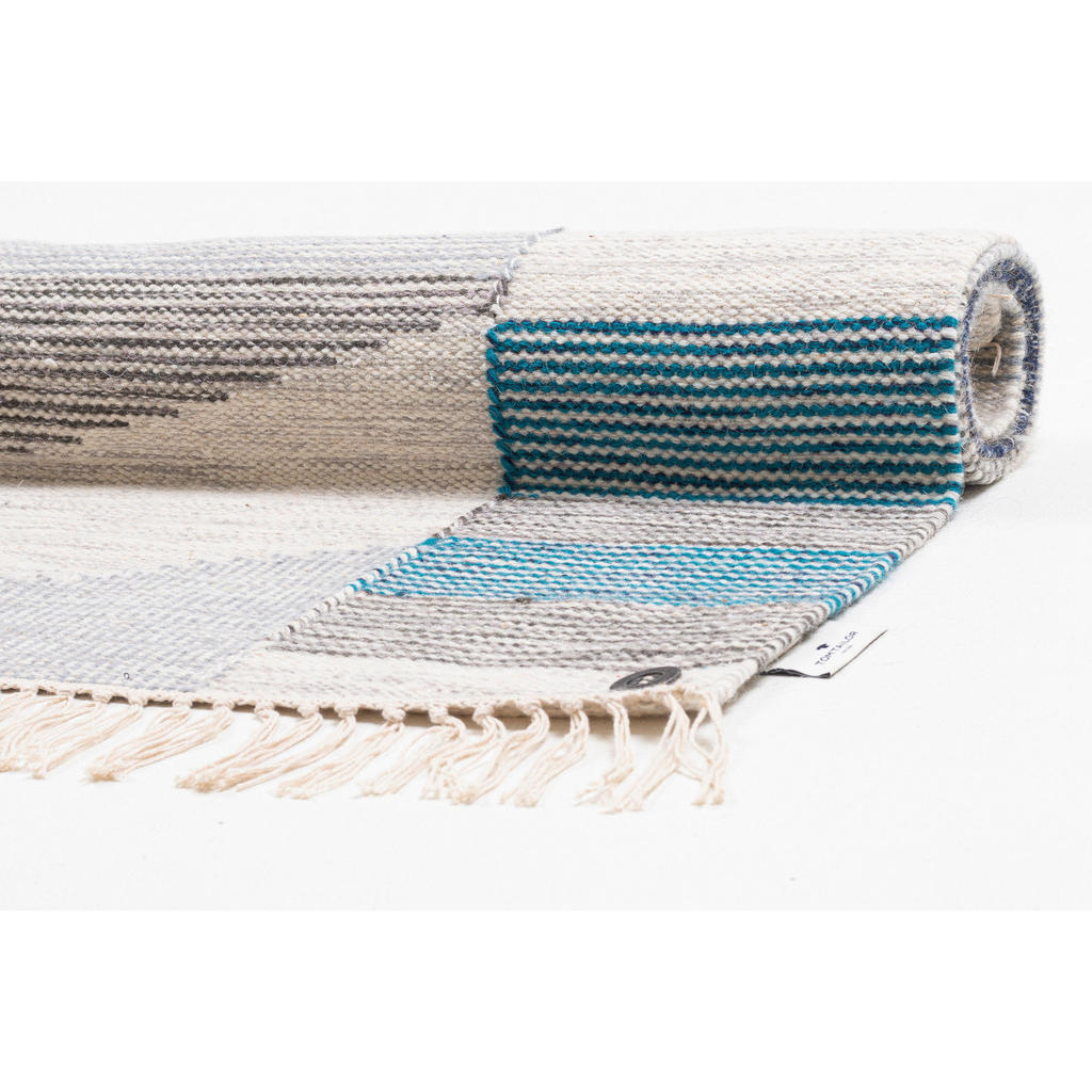 Thumbnail - Tom Tailor Teppich, Türkis, Textil, Abstraktes, rechteckig, 65x135 cm, Teppiche & Böden, Teppiche, Moderne Teppiche