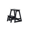 TRITTHOCKER SKALA  - Schwarz, Natur, Holz (45,5/49/38,5cm) - Gardenson