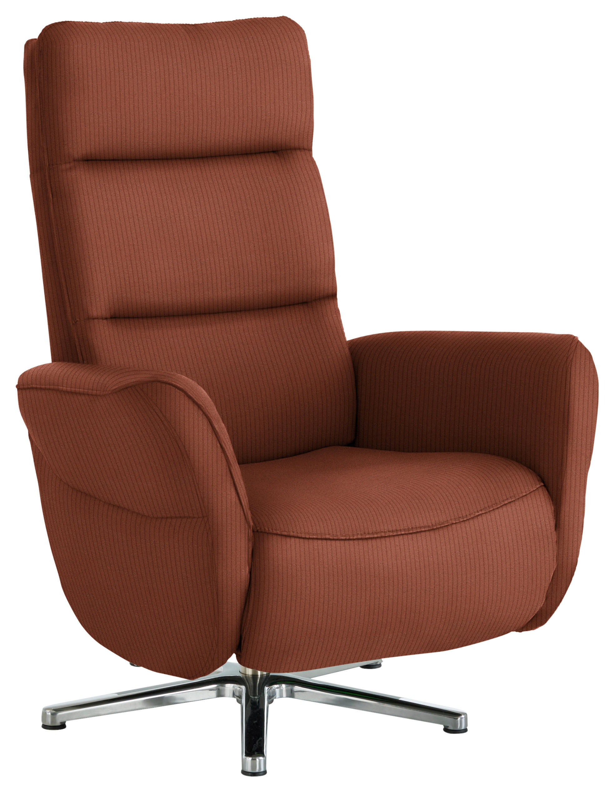 RELAXSESSEL Textil Kupferfarben  - Chromfarben/Kupferfarben, Design, Textil/Metall (78/113/83cm) - Beldomo Speed